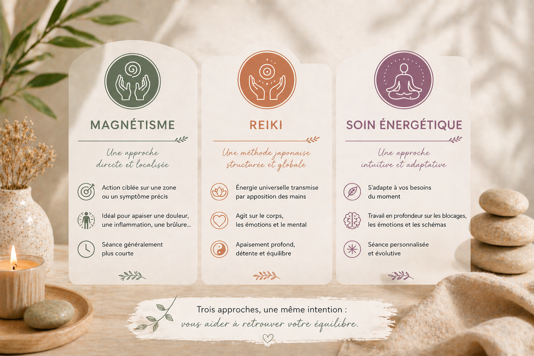 Reiki ou magnétisme : quelles différences ?